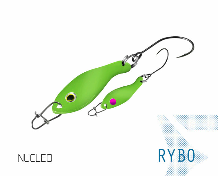 Lingurita oscilanta Delphin RYBO 0.5g SNOW Hook #8 Snap 00