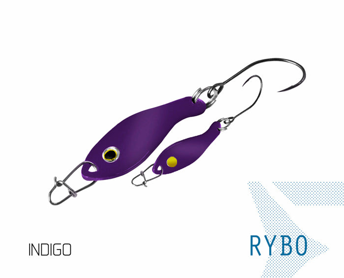 Lingurita oscilanta Delphin RYBO 0.5g SNOW Hook #8 Snap 00