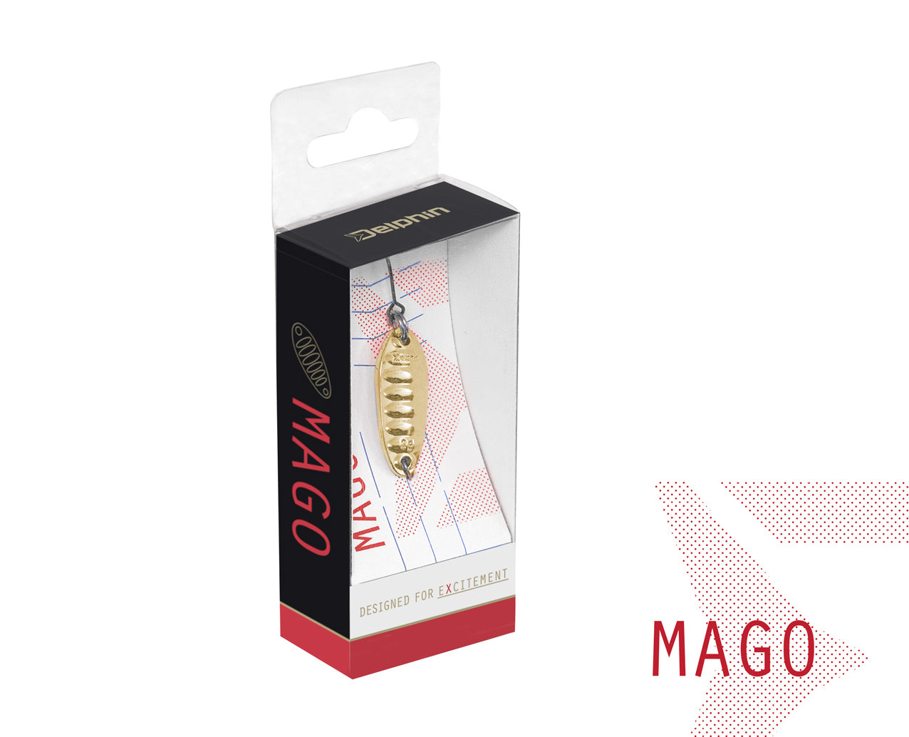 Lingurita oscilanta Delphin MAGO 2g AURO Hook #8 Snap 00
