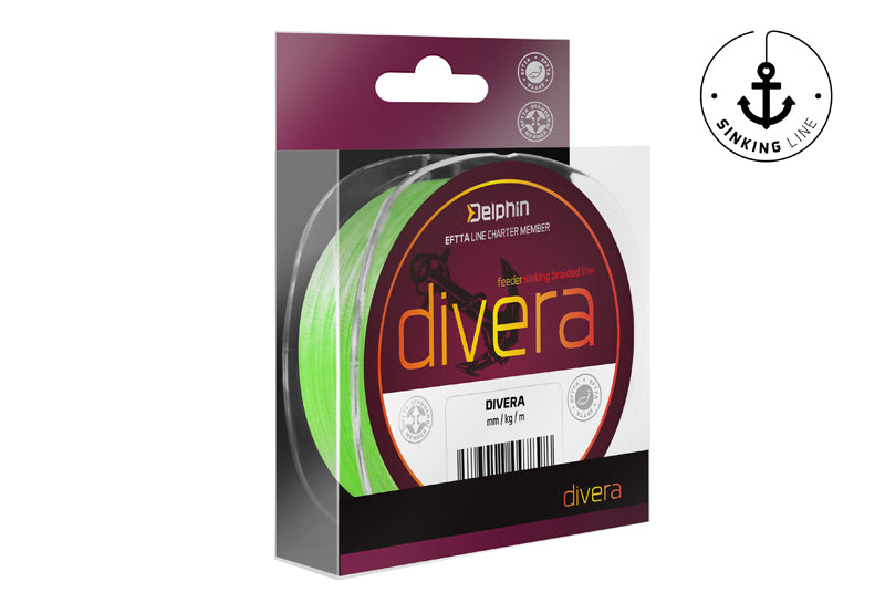 Delphin DIVERA Feeder / verde fluo 0,08mm 3,6kg 150m