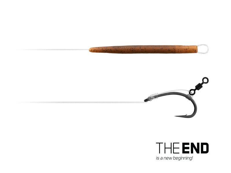 Montură Delphin THE END D-Rig / 2buc 20 cm / 17lbs / #6