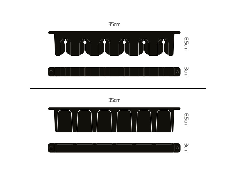 Suport pentru lansete Delphin WallHOLD 35x6.5x3cm