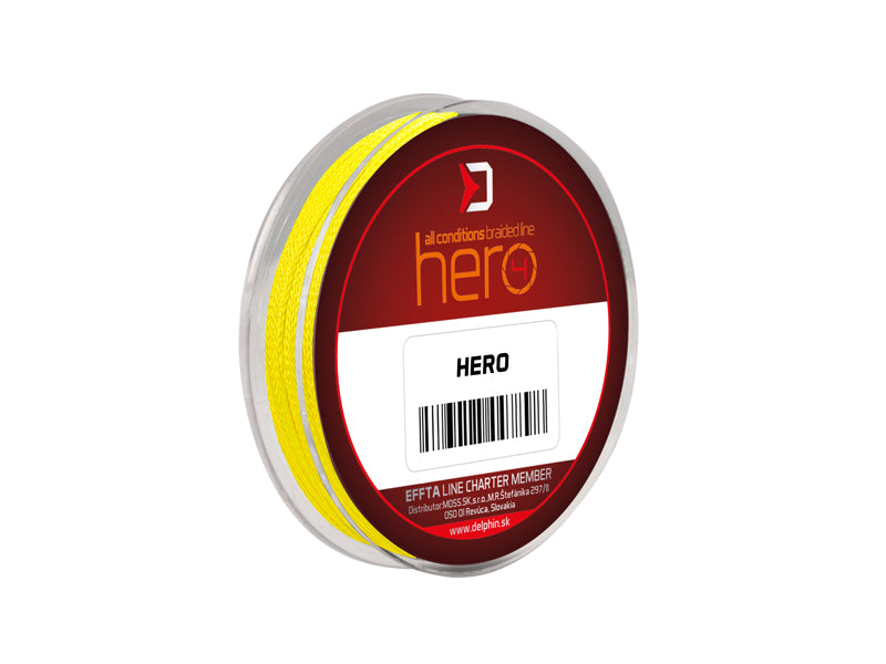 Delphin HERO 4 / galben fluo 0,12mm 8,2kg   15m