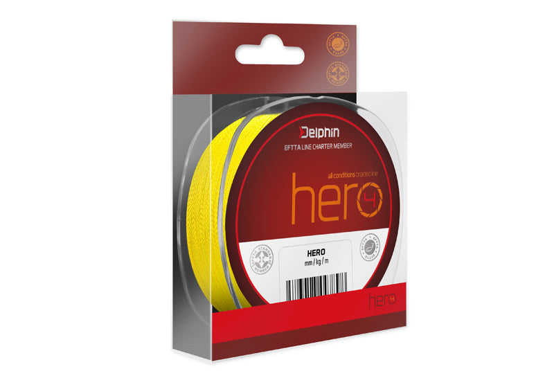 Delphin HERO 4 / galben fluo 0,16mm 10,0kg  300m