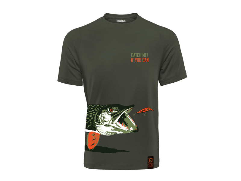 Tricou T-shirt Catch me! Știucă KING SIZE