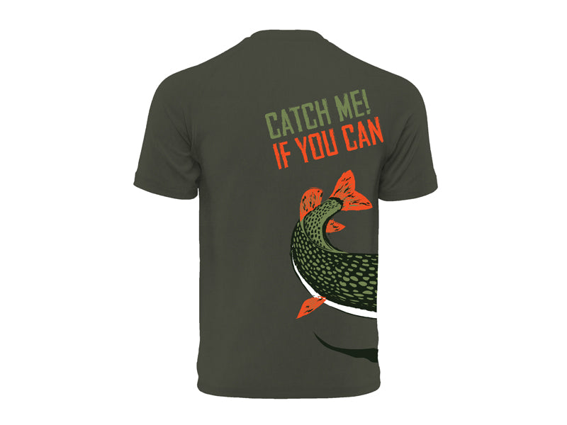 Tricou T-shirt Catch me! Știucă XXXL