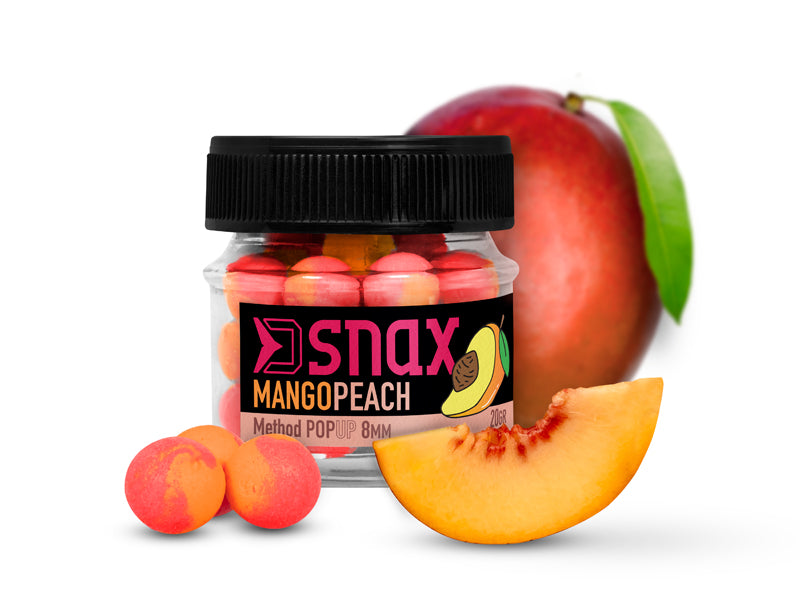Momeală de cârlig D SNAX POP 5.5mm/20g Mango-Piersică