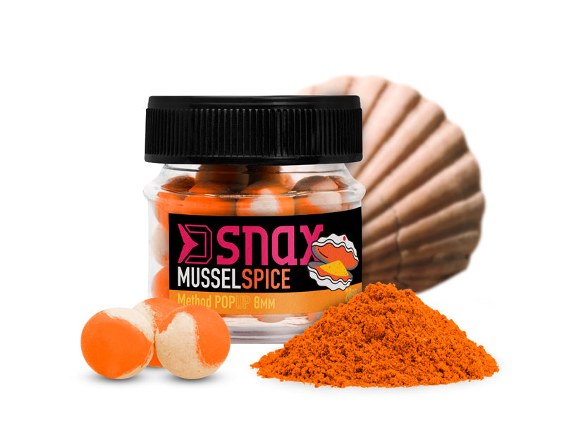 Momeală de cârlig D SNAX POP 8mm/20g Scoică-Condimente