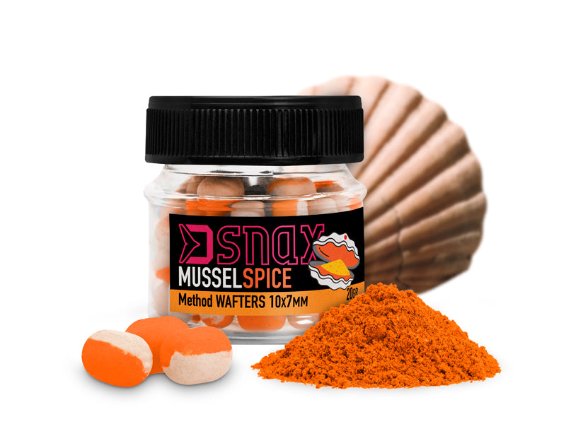 Momeală de cârlig D SNAX WAFT 7x5.5mm/20g Scoică-Condimente