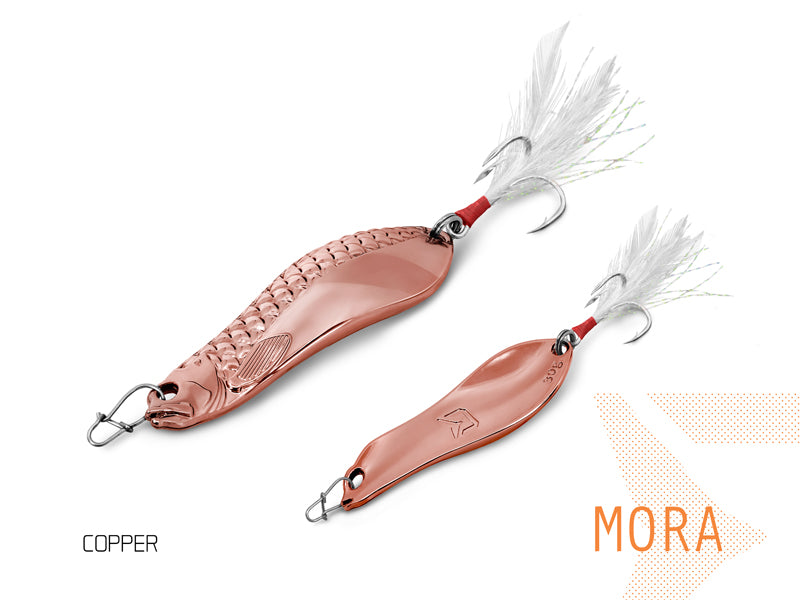Lingurita oscilanta Delphin MORA 30g FIRE ORANGE hook #4