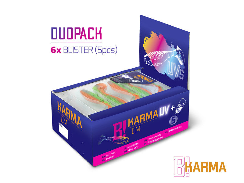 DuoPACK BOX Delphin KARMA UVs / 6x 5buc 10cm/BOOTY