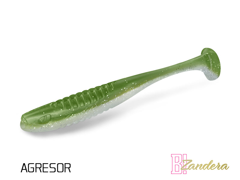Nălucă Soft Delphin ZANDERA UVs / 5buc 10cm/MudGOLD