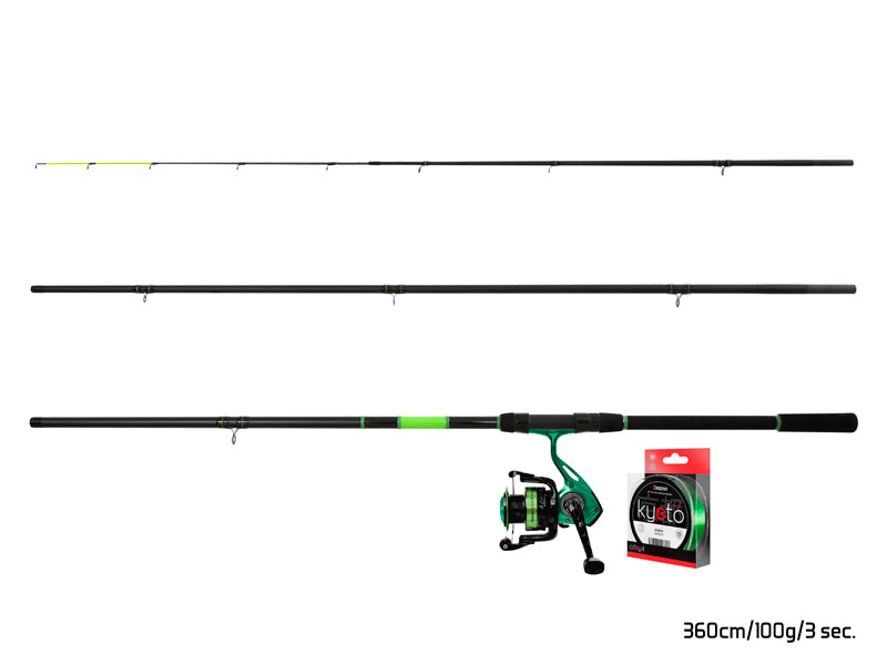 Set Feeder Delphin GreenFEED 300cm/100g + 3T + 0,261mm