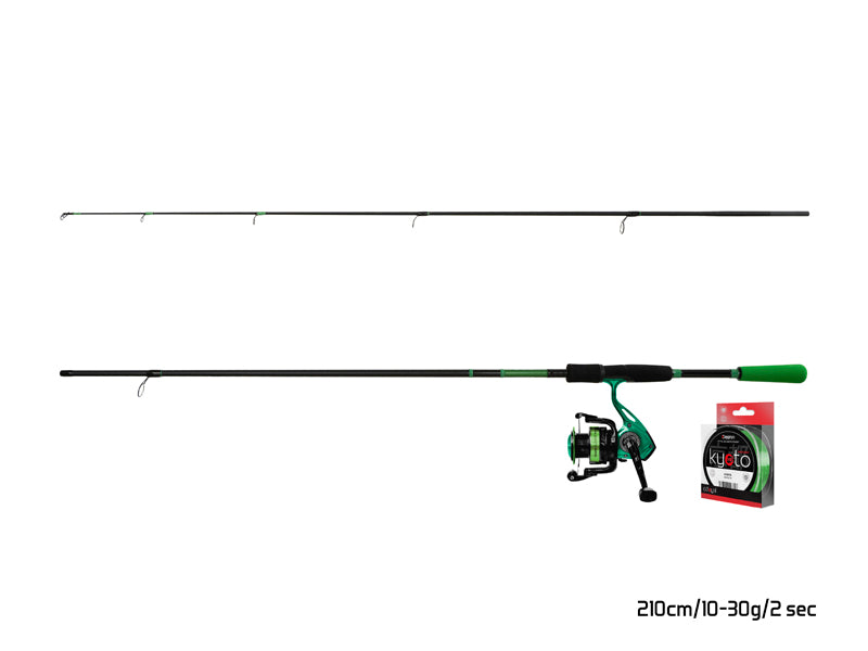 Combo spinning Delphin GreenSPIN 210cm/30g + 2T + 0,234mm