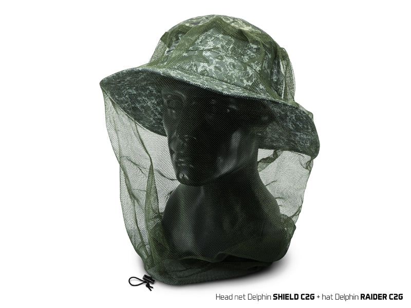 Plasă anti ţânţari pe pălărie Delphin SHIELD C2G 100x50cm