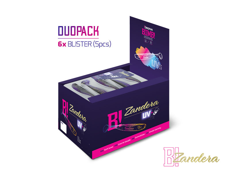 Nălucă Soft Delphin ZANDERA UVs / 5buc 15cm/CAKE