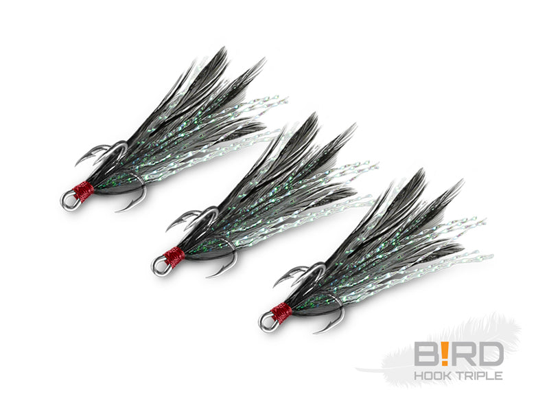Delphin B!RD Hook TRIPLE / 3buc pene negre #4