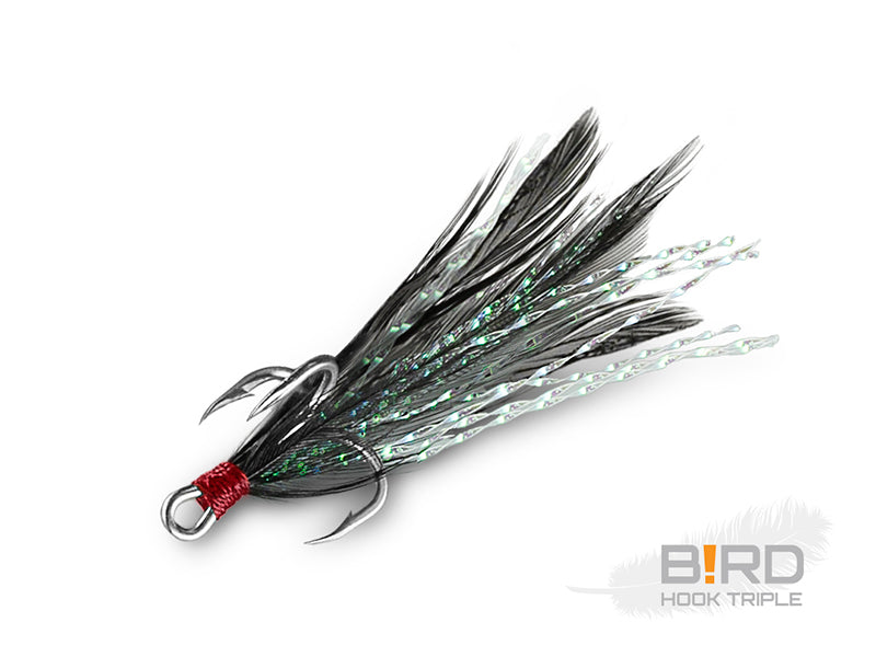 Delphin B!RD Hook TRIPLE / 3buc pene negre #6