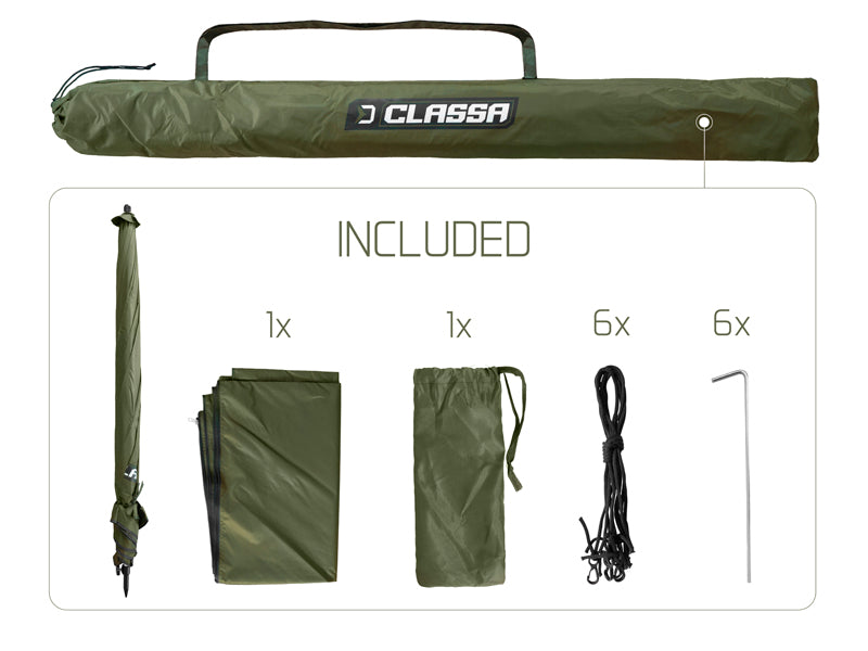 Umbrelă cu perete lateral Delphin CLASSA 250cm 3/4