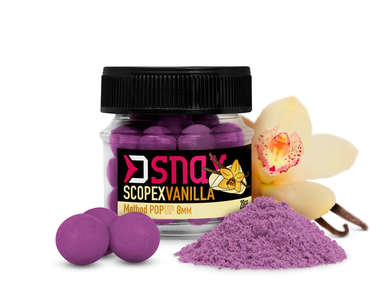 Momeală de cârlig D SNAX POP 5.5mm/20g Scopex-vanilie