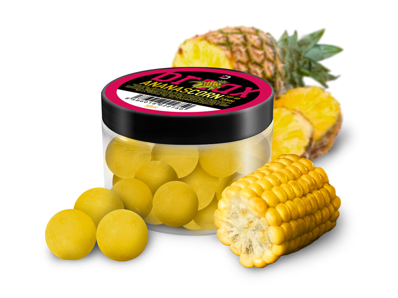 Momeală de cârlig Delphin BreaX POP 16mm/50g Porumb-Ananas