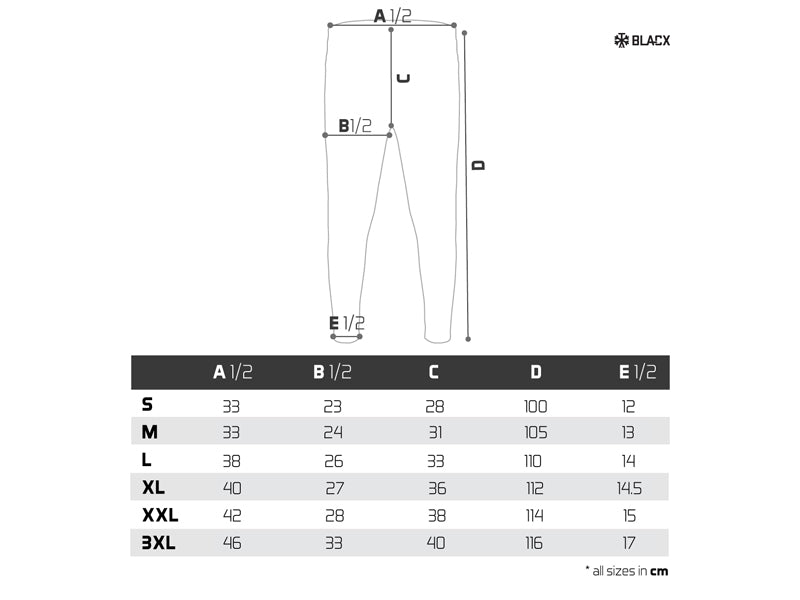 Îmbrăcăminte termică Delphin TUNDRA Blacx Pantaloni XL