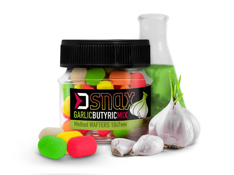 Momeală de cârlig MIX D SNAX WAFT 10x7mm/20g Usturoi-Butyric