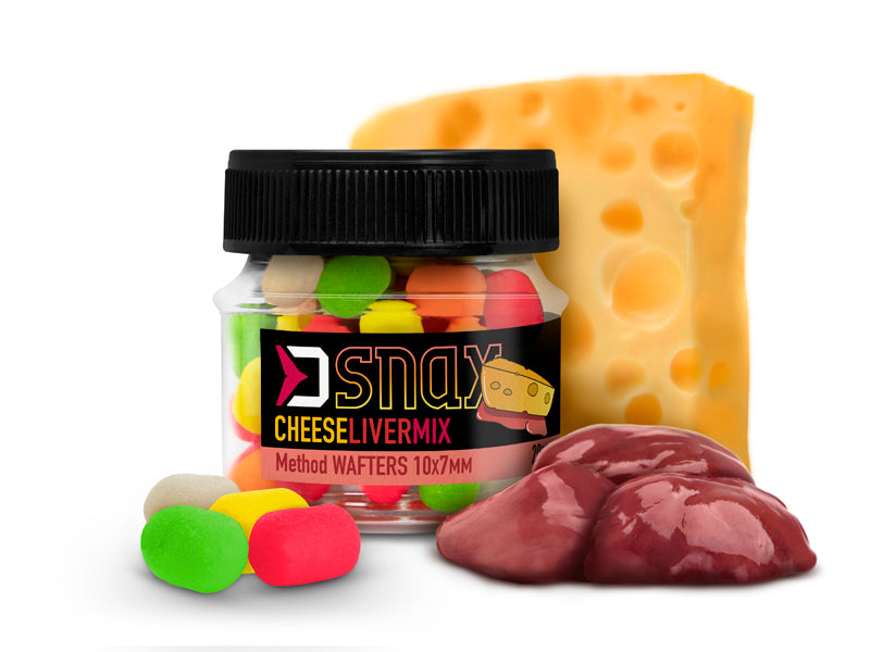 Momeală de cârlig MIX D SNAX WAFT 10x7mm/20g Brânză-ficat