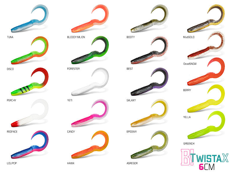 Nălucă Soft Delphin TwistaX Eeltail UVs / 5buc 6cm/AGRESOR