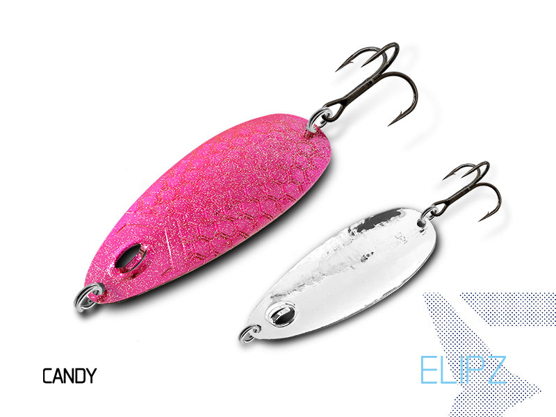 Lingură Delphin ELIPZ FullSCALE 12g TROUTY Hook #2