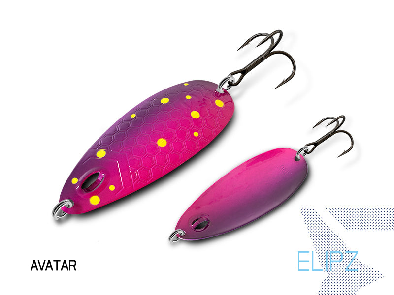 Lingură Delphin ELIPZ FullSCALE 12g TROUTY Hook #2
