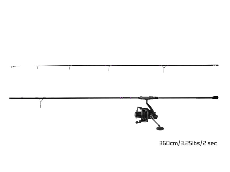 Set pentru pescuitul la crap Delphin CORSAR 360cm/2 diel + 8T