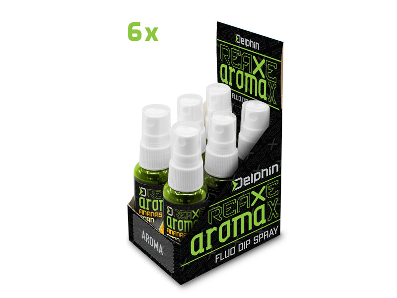 Dip spray Delphin AromaX/30 ml Porumb-Ananas/fluo verde