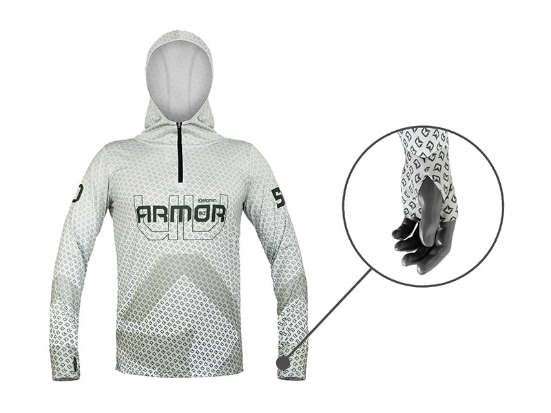 Hanorac cu glugă Delphin UV ARMOR 50+ Olive (S)