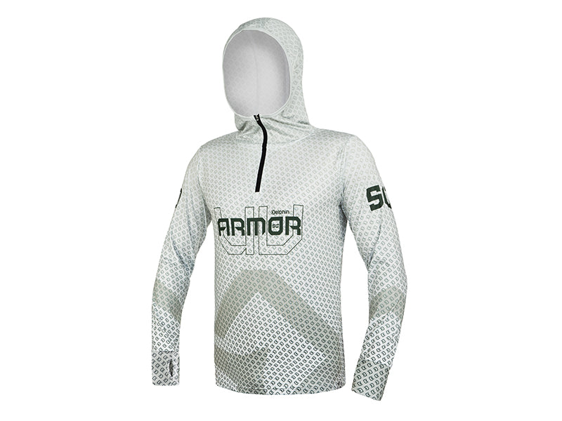 Hanorac cu glugă Delphin UV ARMOR 50+ Olive (XXXL)