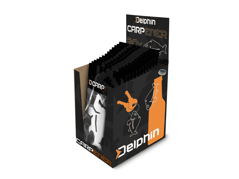 Breloc cu deschizător de sticle Delphin CARPENER argint argint