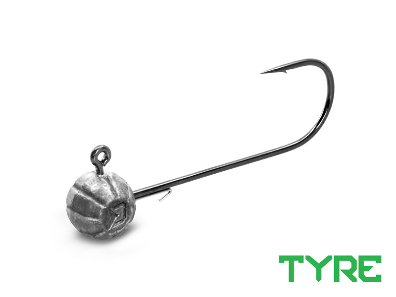 Jig rotund cu spin pentru năluci Delphin TYRE / 3 buc 50g-8/0