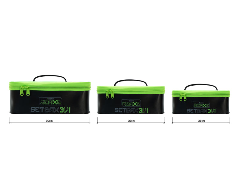 Set de genți Delphin REAXE SetBAX 3in1 30x20x11cm / 28x18x10cm / 26x16x9cm