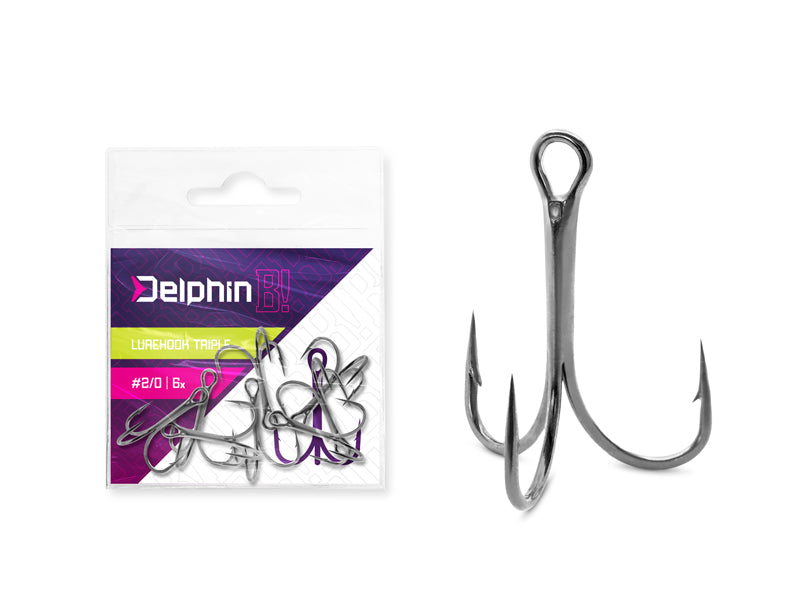 Ancoră Delphin B! LureHook TRIPLE / 6buc 8