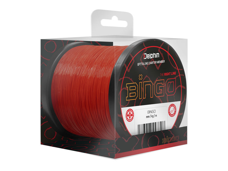 Monofilament Delphin BINGO Matt / roșu închis 0,28mm 6,5kg 300m