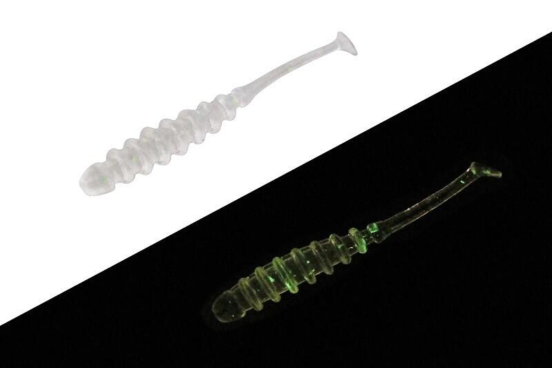 SHAD TIDEBEAT 1,5INCH CLEAR GLOW CRUSH 10BUC/PL