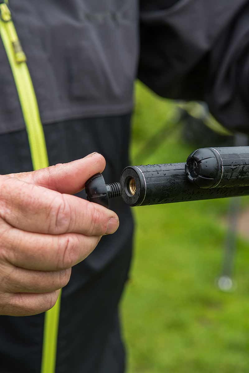 25mm Seatbox Leg 450mm - Black