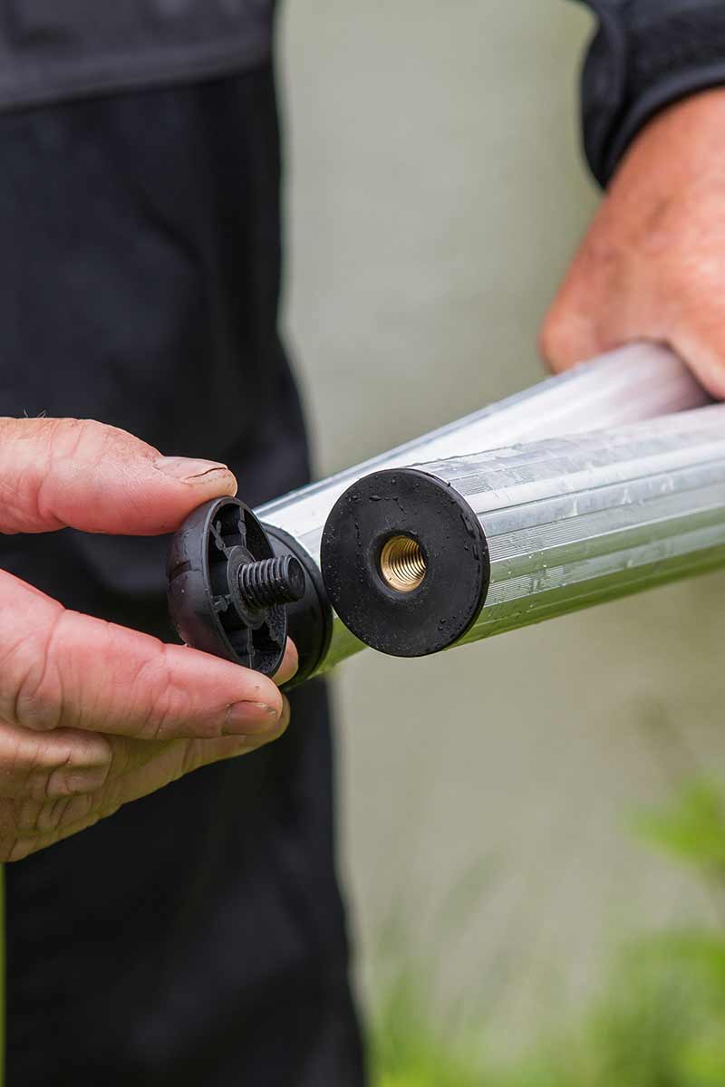 25mm Seatbox Leg 450mm - Silver