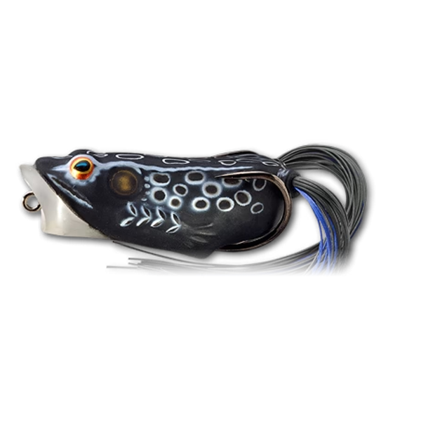 HOLLOW BODY FROG POPPER 6,5CM/14G BLACK/BLACK