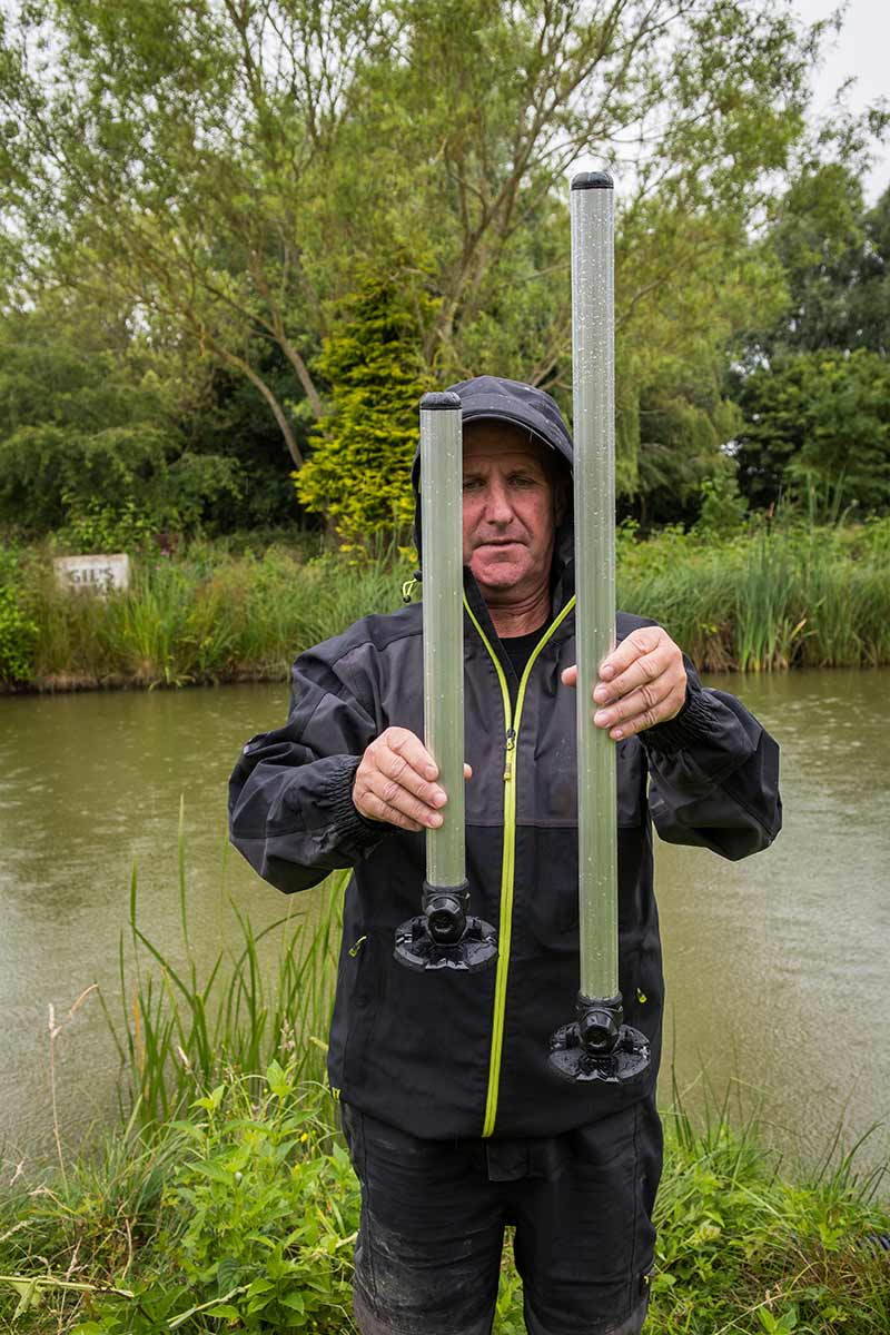 36mm Seatbox Leg 450mm & 800mm - Silver