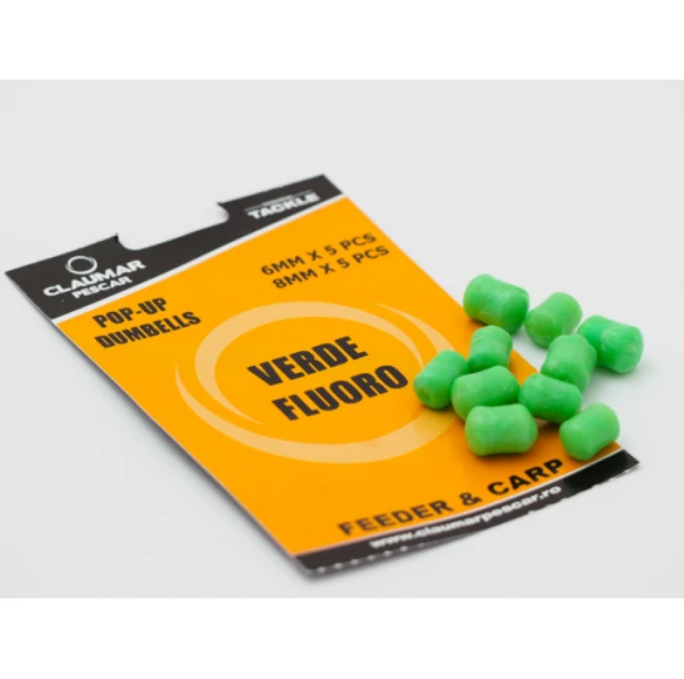 POP-UP DUMBELLS VERDE FLUO 6MM/8MM