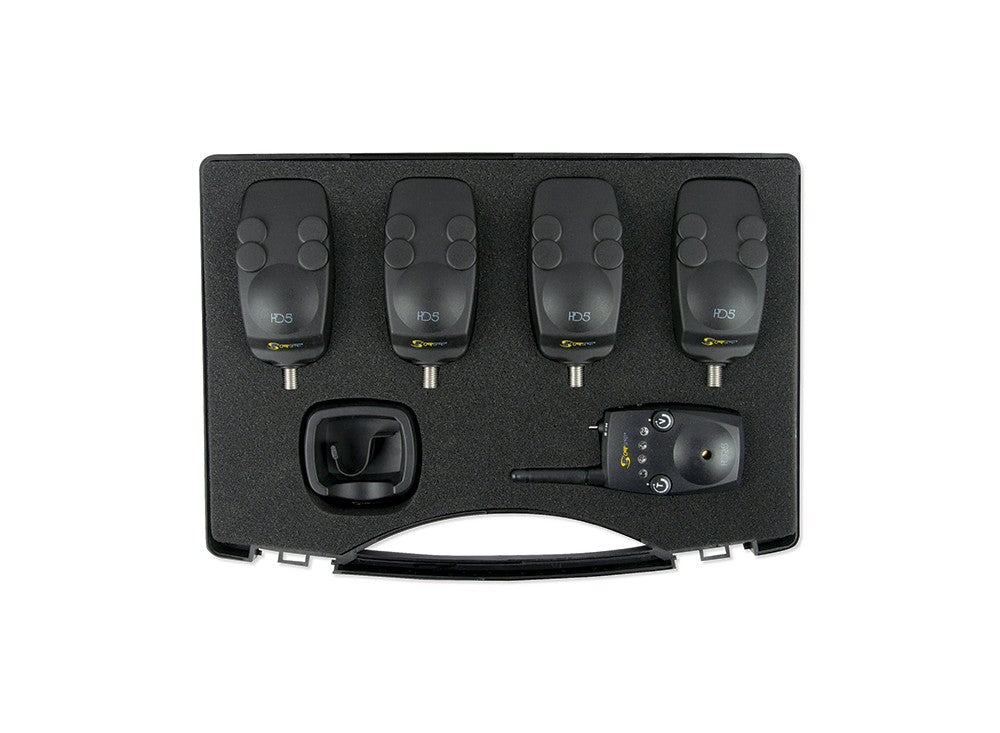 4 HD5 + HDR5 (set 4 averizori HD5 + statie HDR5 + 4 huse avertizor)