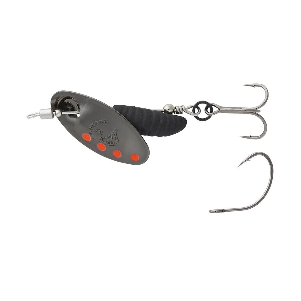 SPINNER GRUB NR.2 /5,8G SINKING BLACK RED BLACK