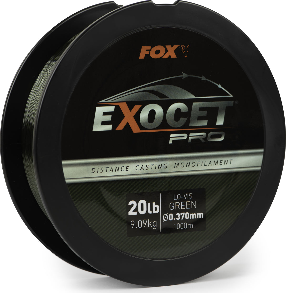 Exocet Pro Low Vis green 0.370mm 20bs 9.09kgs 1000m