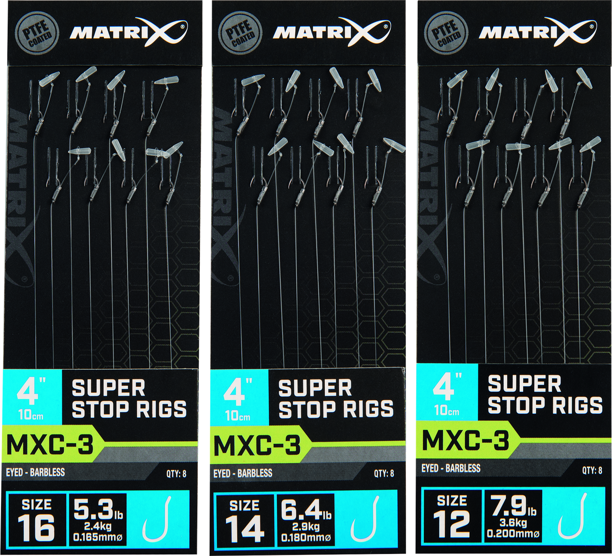MXC-3 Size 12 0.20mm 4 10cm Barbless Super Stop